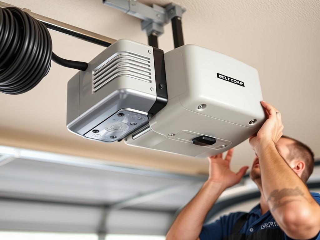 Belt drive garage door opener installation in Phoenix