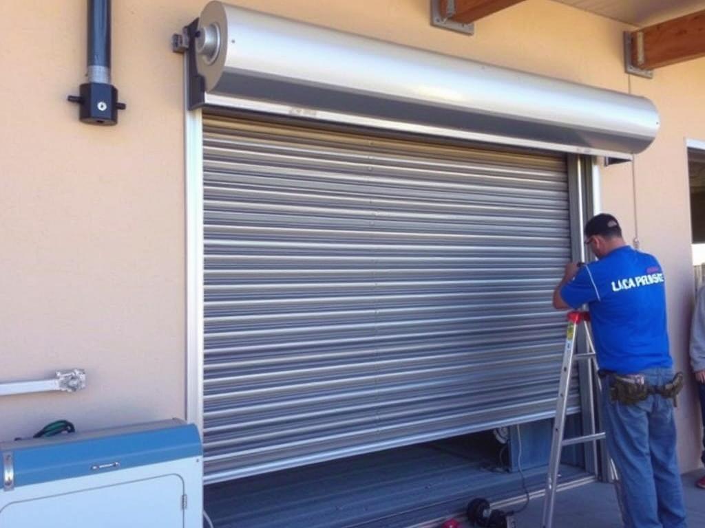 Roll-up garage door installation in Phoenix