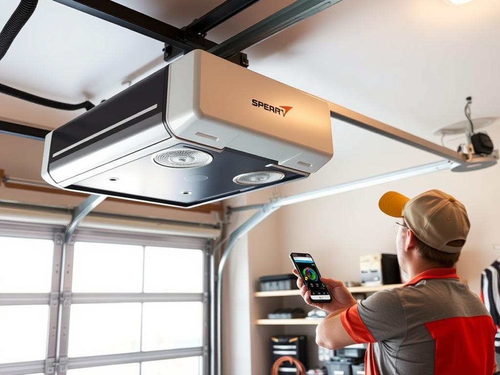 Smart garage door opener installation in Phoenix